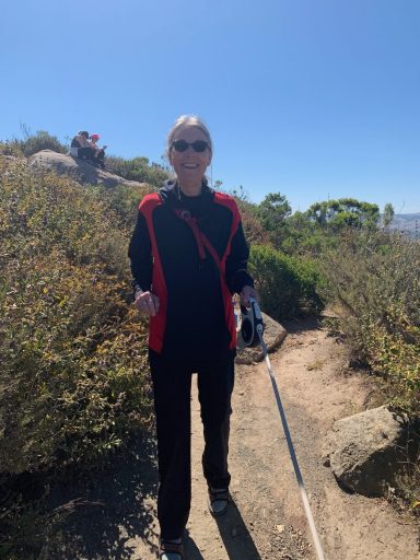 Laura Freberg hiking near Morro Bay, CA